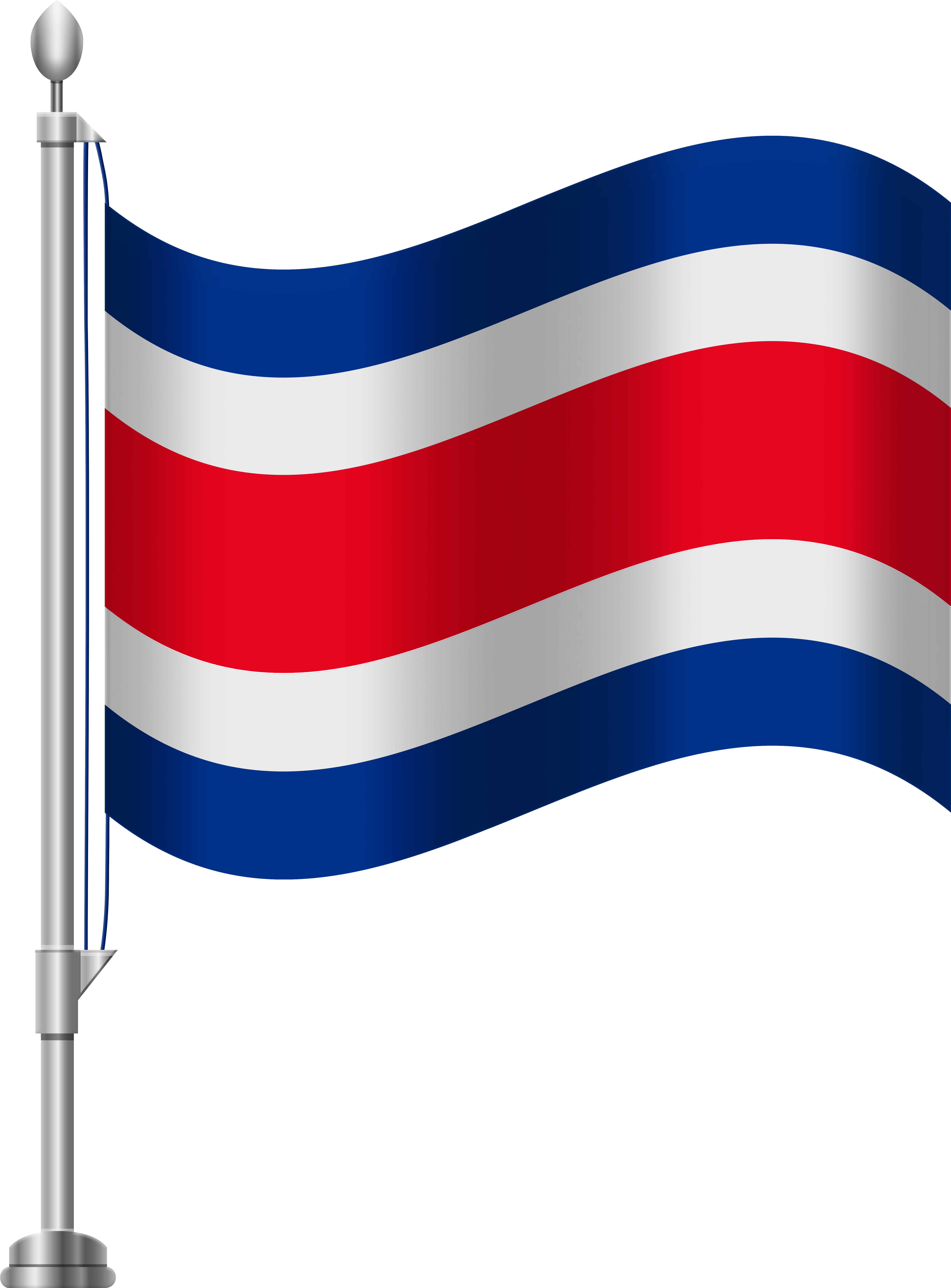 Costa Rica Flag Png Clip Art (6141x8000), Png Download