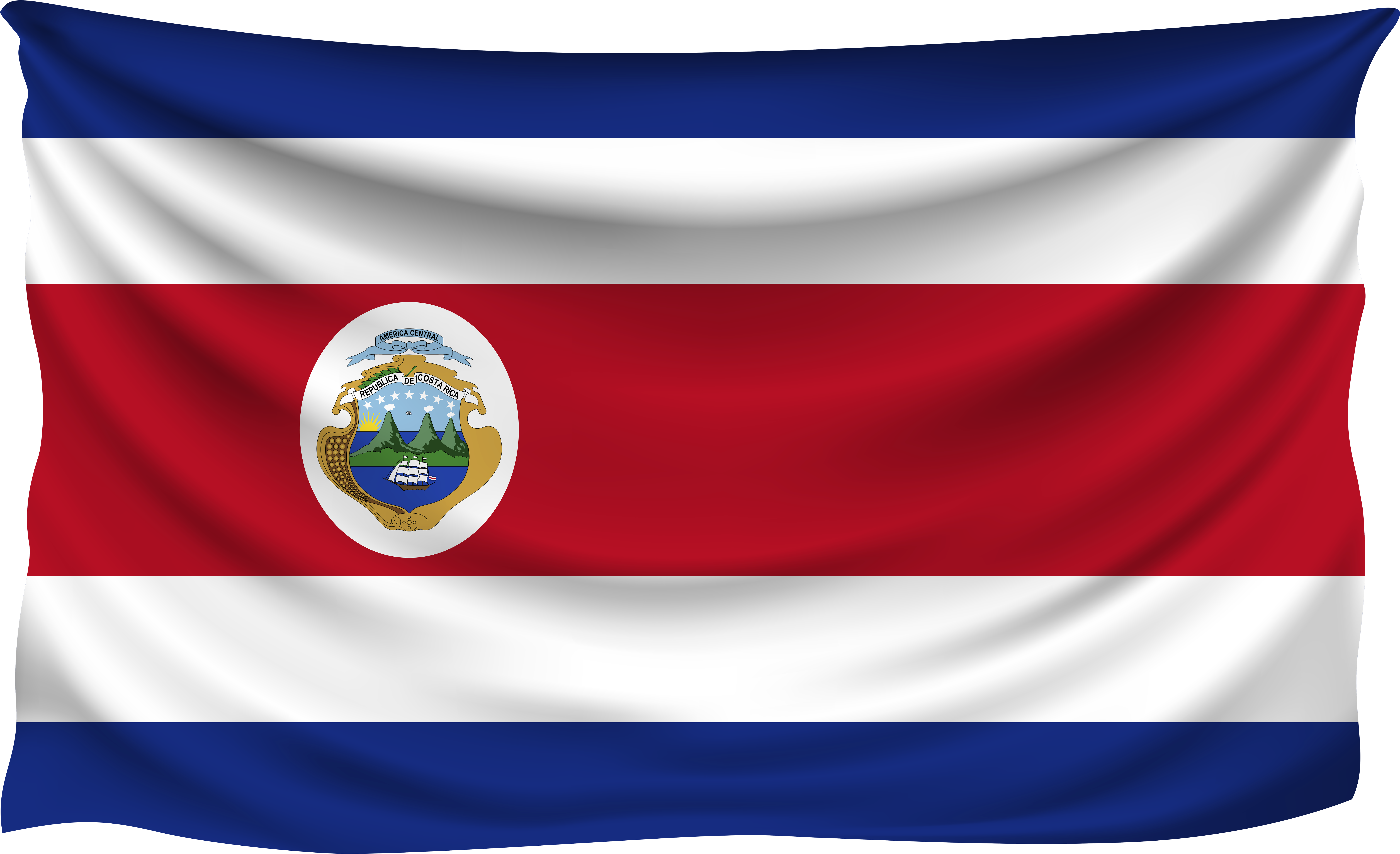 Costa Rica Flag Png (8000x4943), Png Download