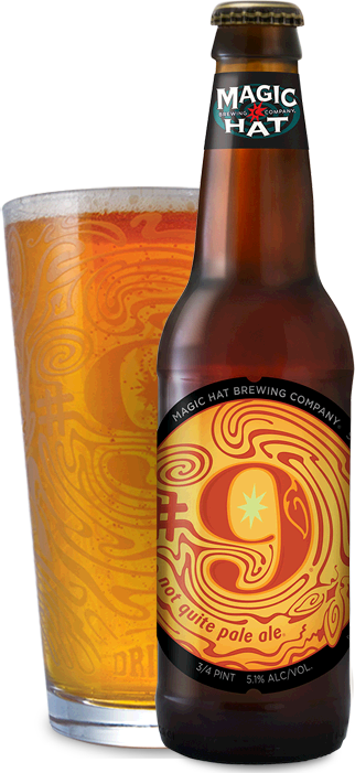 Magic Hat Brewing Company - Magic Hat #9 (322x701), Png Download
