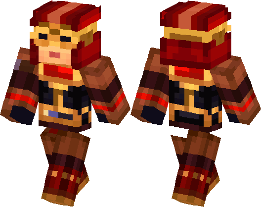 Minecraft Story Mode Ellegaard Skin (528x418), Png Download