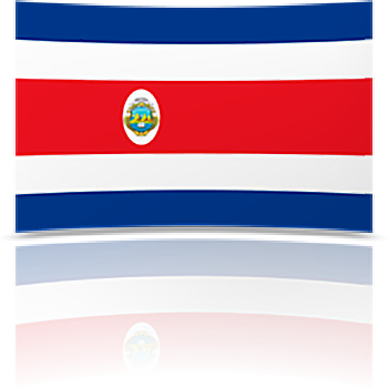 Flag Of Costa Rica (350x350), Png Download