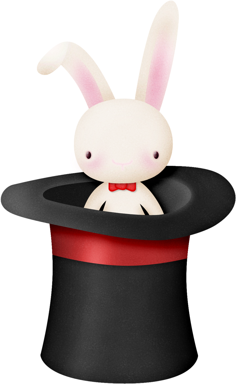 Flergs Circusmagic Hat Png Pinterest Art Free - Rabbit In Hat Png (791x1280), Png Download