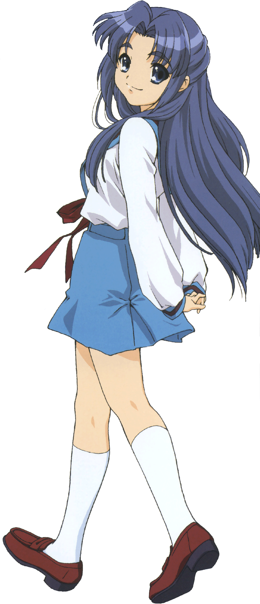 This Is Ryoko Asakura From The Melancholy Of Haruhi - Melancholy Of Haruhi Suzumiya Gif Transparent (1037x2429), Png Download