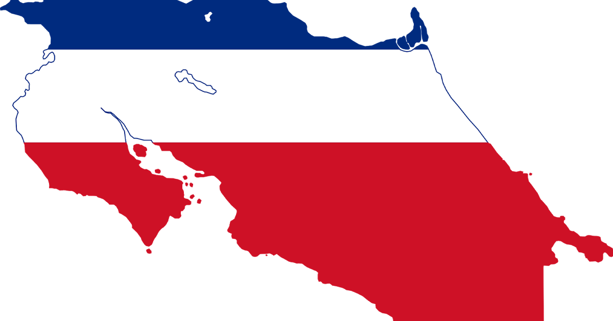 Bandera De Costa Rica Png (1200x630), Png Download