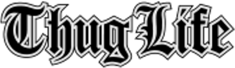 Cafepress Thug Life Tile Coaster (480x480), Png Download