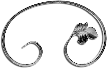 1/4"x1/2" Decorative Baroque Scroll Right 11"wx7"h" - Insect (390x459), Png Download