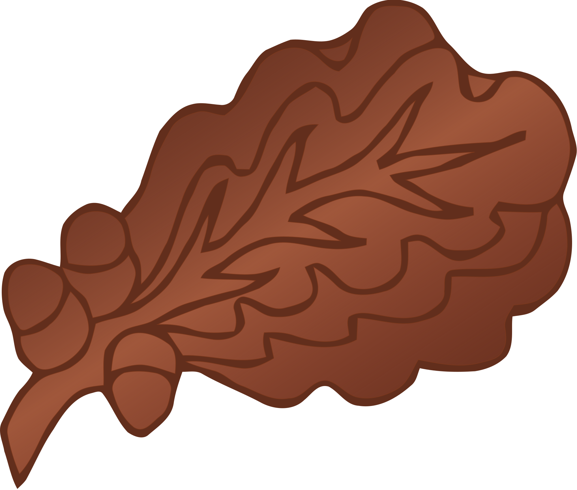 Oak Leaf Cluster, Bronze - Oak Leaf Cluster (1207x1024), Png Download