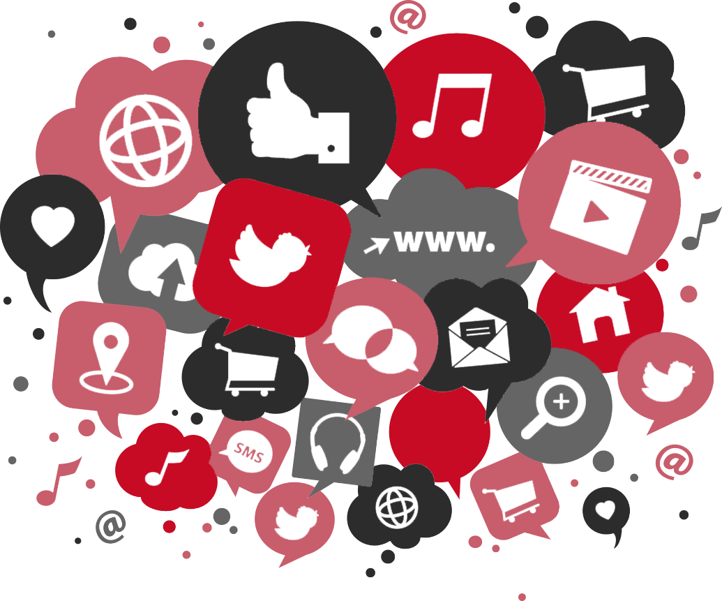 Pro E Solutions Offers You Social Media Consultancy - Social Media Png Red (1035x861), Png Download