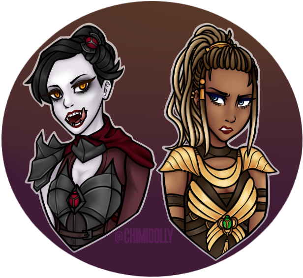 Clip Art Mira And Maya Killer Instinct By Chimidolly - Mira And Maya Killer Instinct (616x565), Png Download