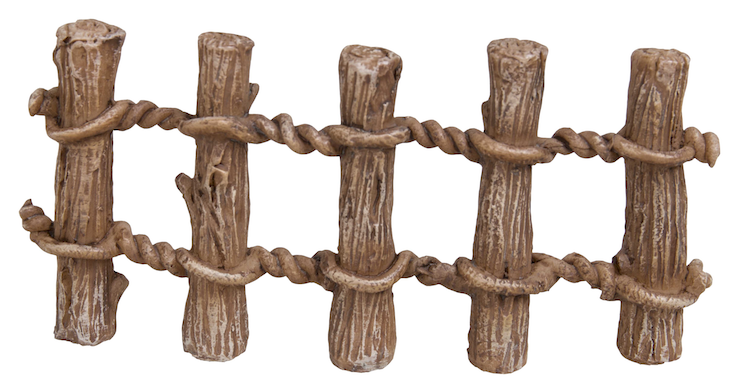 Wooden Fence Post - Miniature World Wooden Post Fence Twin Pack (mw03-023) (737x737), Png Download