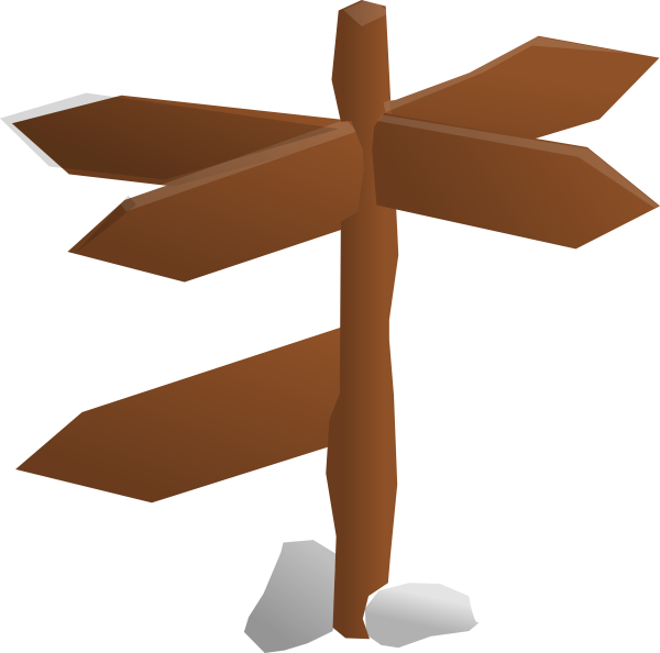Wood Sign Arrow Png Download - Clipart Sign Post (600x594), Png Download