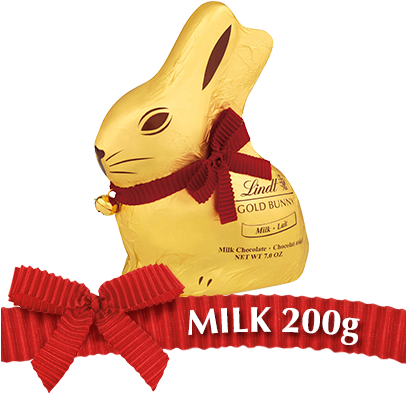 Lindt Gold Bunny Milk 200g - Easter Lindt Bunny (405x400), Png Download
