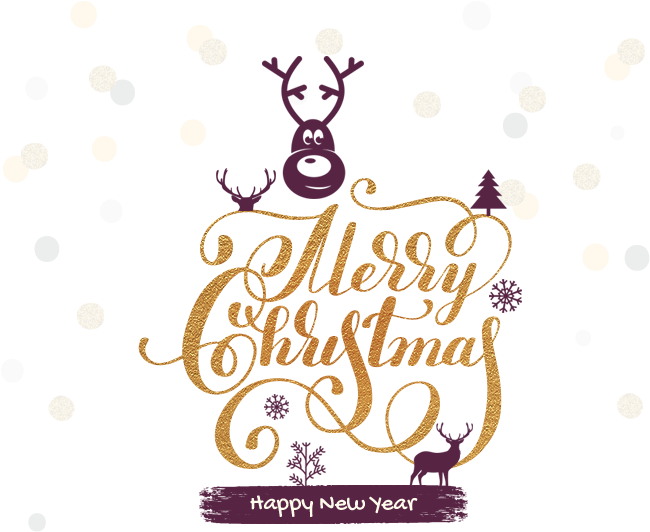 Белая Надпись Merry Christmas (650x552), Png Download