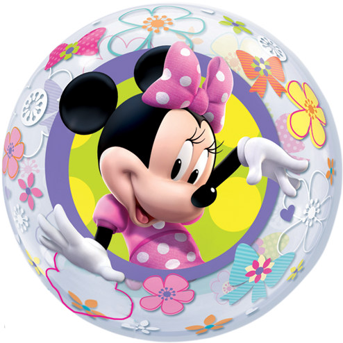 Minnie Mouse Bow Png - Minnie Mouse Qualatex Bubbles (500x500), Png Download