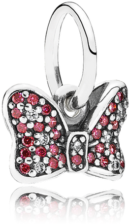 Minnie - Authentic Pandora Silver Charm Bead Minnie's Sparkling (1000x1000), Png Download