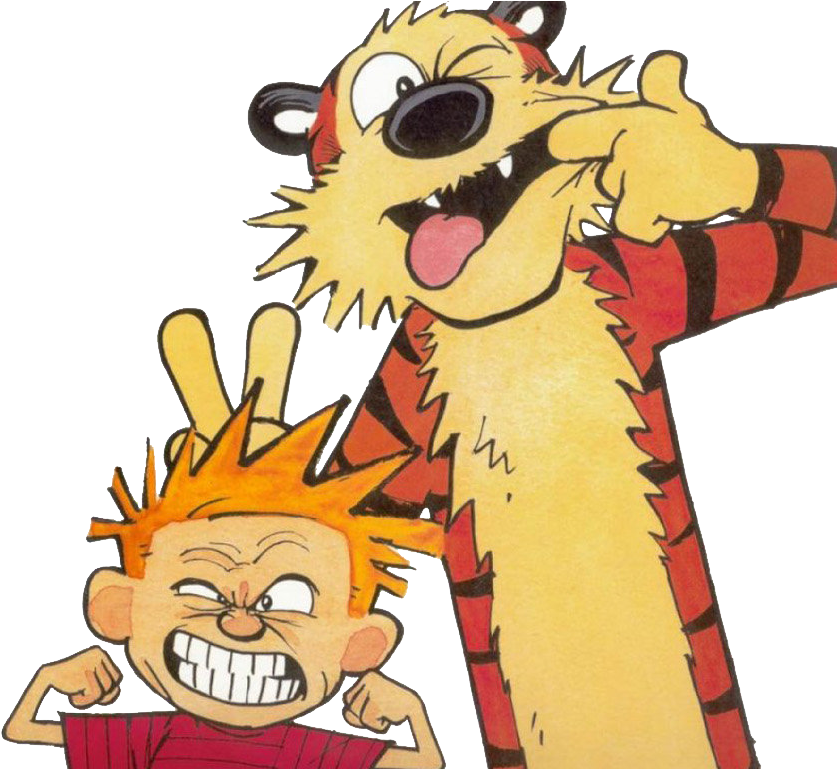 Also, I Transmogrified That Calvin And Hobbes One Into - Christopher Robin And Tigger (1366x768), Png Download