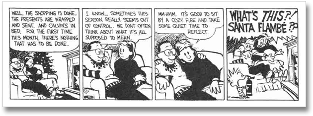 My Top 5 Calvin & Hobbes Christmas Cartoons - Calvin And Hobbes Loot (650x253), Png Download