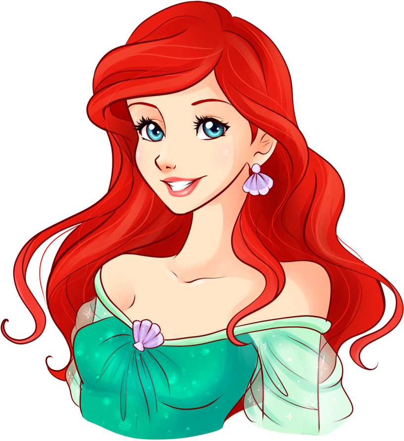 Ariel Clipart Princess Drawing - Ariel (1024x1024), Png Download