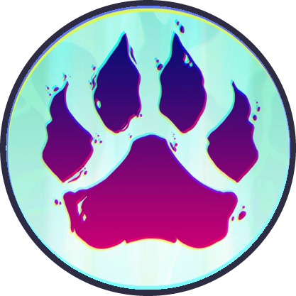 Wolf Paw Circled - Wolf Paw Agario (417x417), Png Download