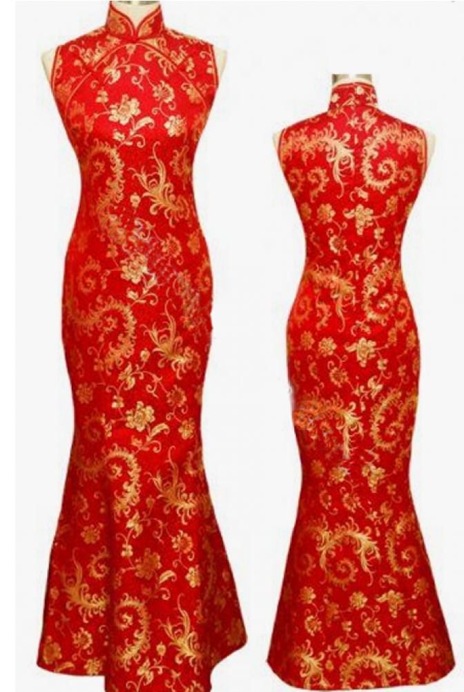 Custom Made Sleeveless Prom Dress Red - Wedding Dress (1000x1000), Png Download