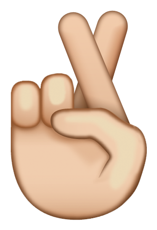 Share Your Positivity With The Fingers Crossed Emoji - Fingers Crossed Emoji Transparent (550x550), Png Download