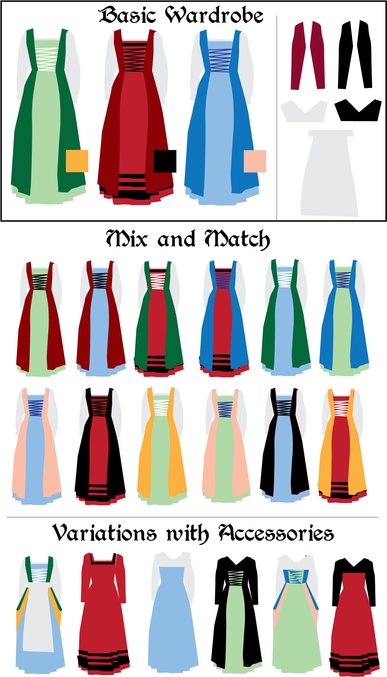 Glamorous Clip Arts For Free Download On - Kirtle Clip Art (1368x2388), Png Download