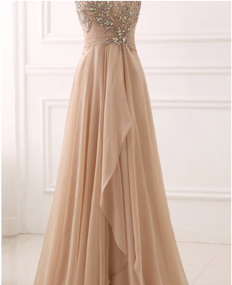 Z223 Chiffon Elegant Sexy Custom Made Charming Prom - Gown (400x400), Png Download
