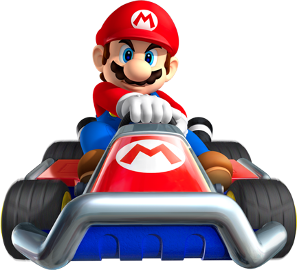 Mario Bross - Mario Kart 7 - Game Console (432x393), Png Download
