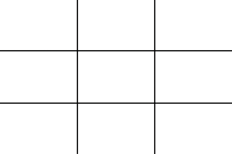 Rule Of Thirds Grid (940x626), Png Download