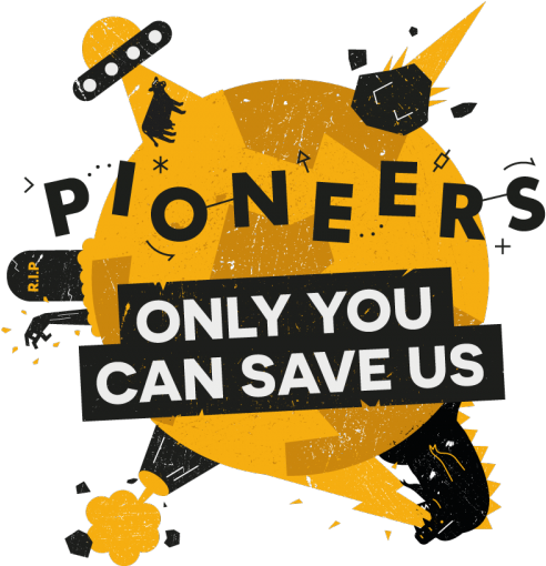 Pioneers 'only You Can Save Us' Logo - Raspberry Pi Pioneers (500x509), Png Download