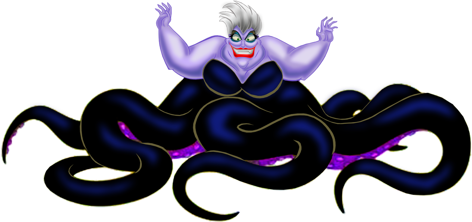 Ursula 3 - Ursula Little Mermaid Png (1600x782), Png Download