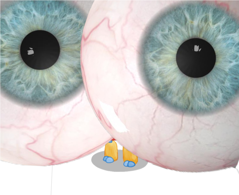 Bigeyes - Send Nudes Iris Clario Pendant Necklace (1000x1000), Png Download