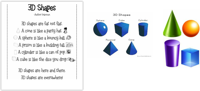 1371654438 - 3 D Shapes (766x351), Png Download