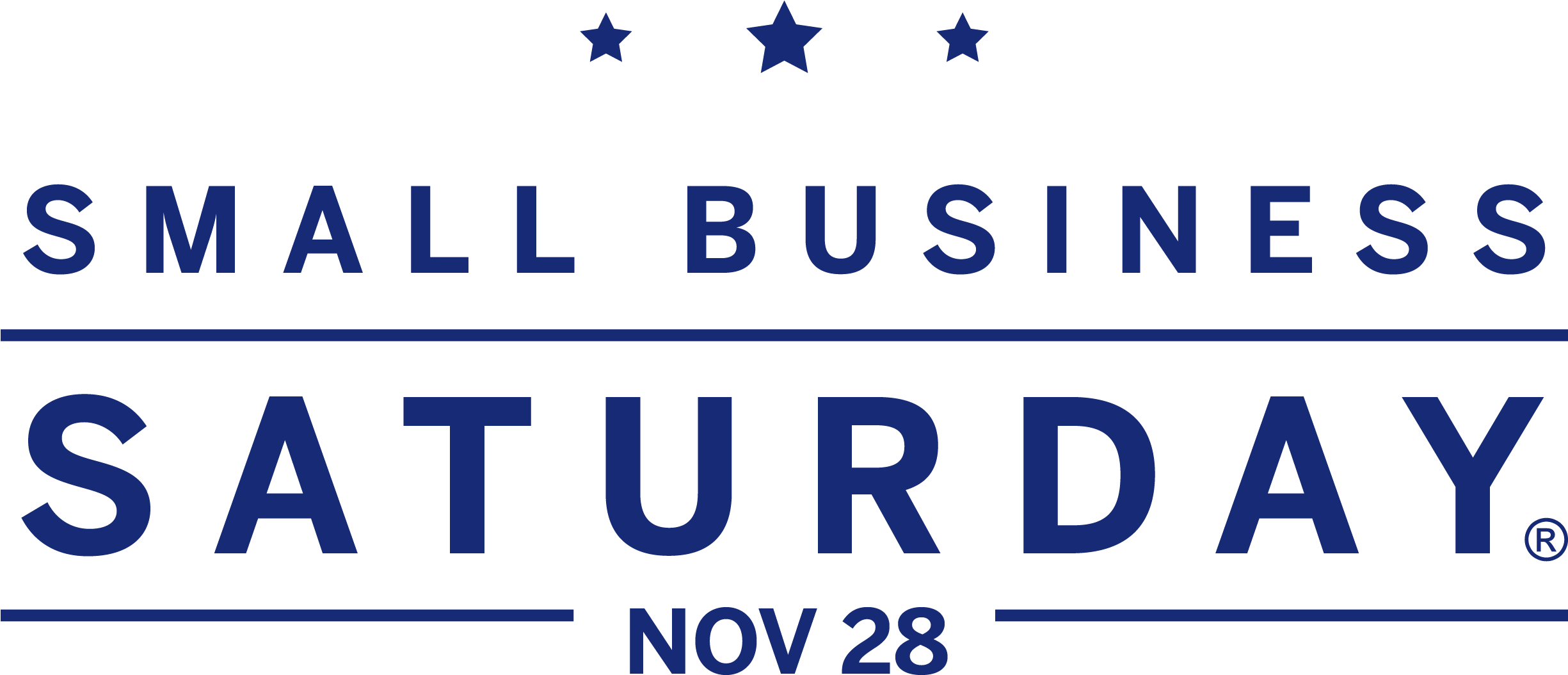 Stacked Blue Png File - Small Business Saturday 2017 (2449x1080), Png Download