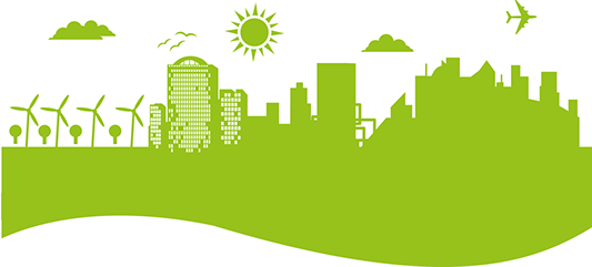 Glacier Place Achieved A 4-star Office As Built Rating - Silueta Ciudad Sostenible Png (533x241), Png Download