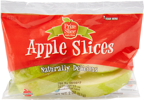 Available In 1/2 Cup, 3/4 Cup And 1 Cup Quantities - 2 Ounce Apple Slice Package (900x600), Png Download