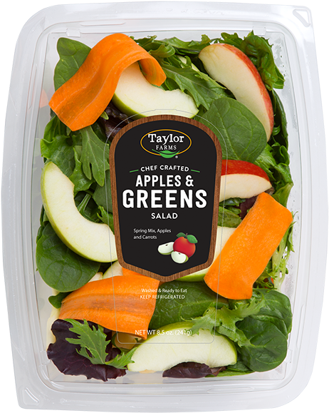 Apples & Greens - Taylor Farms Apples And Greens Salad (480x610), Png Download