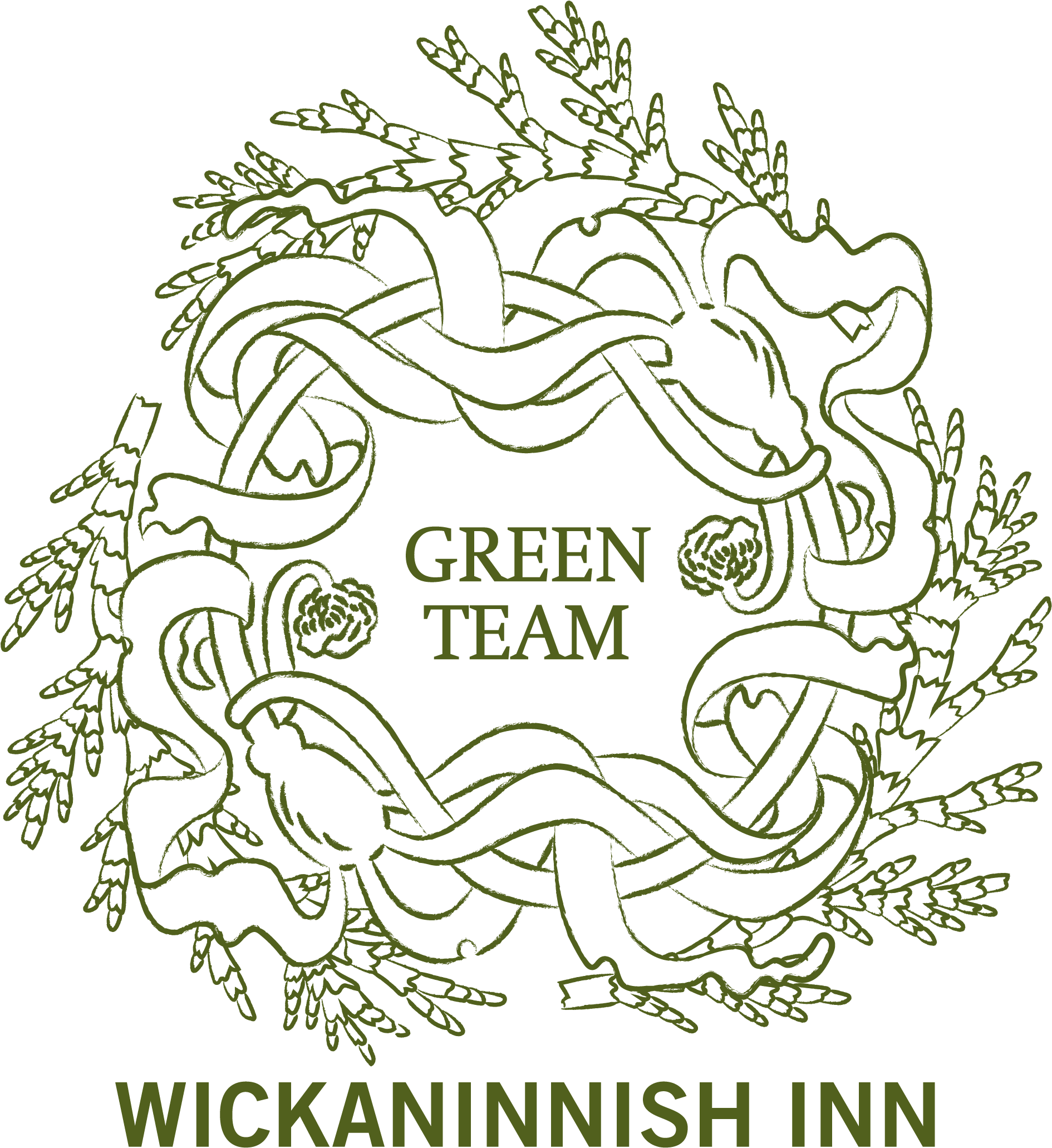 Green Team Logo Moss Pantone - Wickaninnish Inn (2304x2305), Png Download