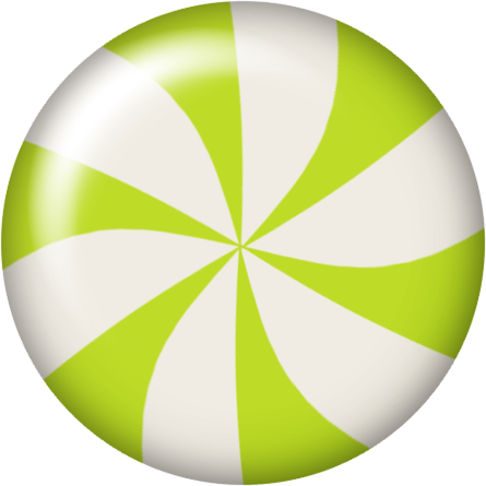 Sweets Clipart - Christmas Scrapbook Button Png (445x445), Png Download