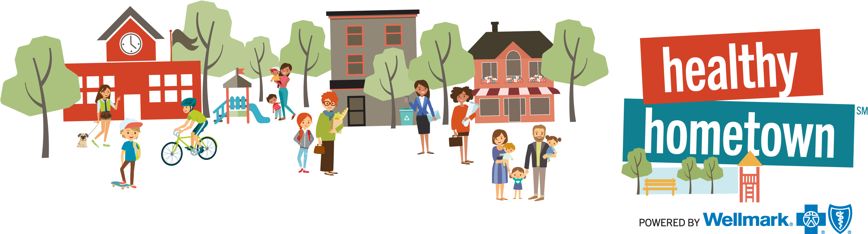 Healthy Hometown - Health (2820x776), Png Download