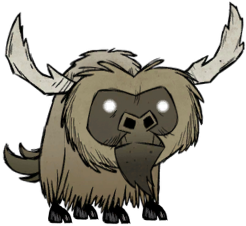 Beefalo - Don T Starve Baby Beefalo (802x723), Png Download