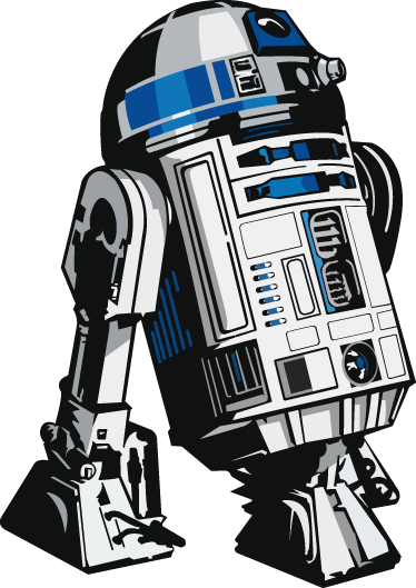 Source - Stickers R2d2 (374x529), Png Download