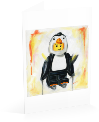 Penguin Card - Mug (480x480), Png Download
