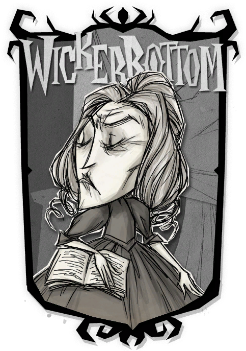 Wickerbottom Goh Portrait Alt - Don T Starve Wickerbottom Skin (483x687), Png Download