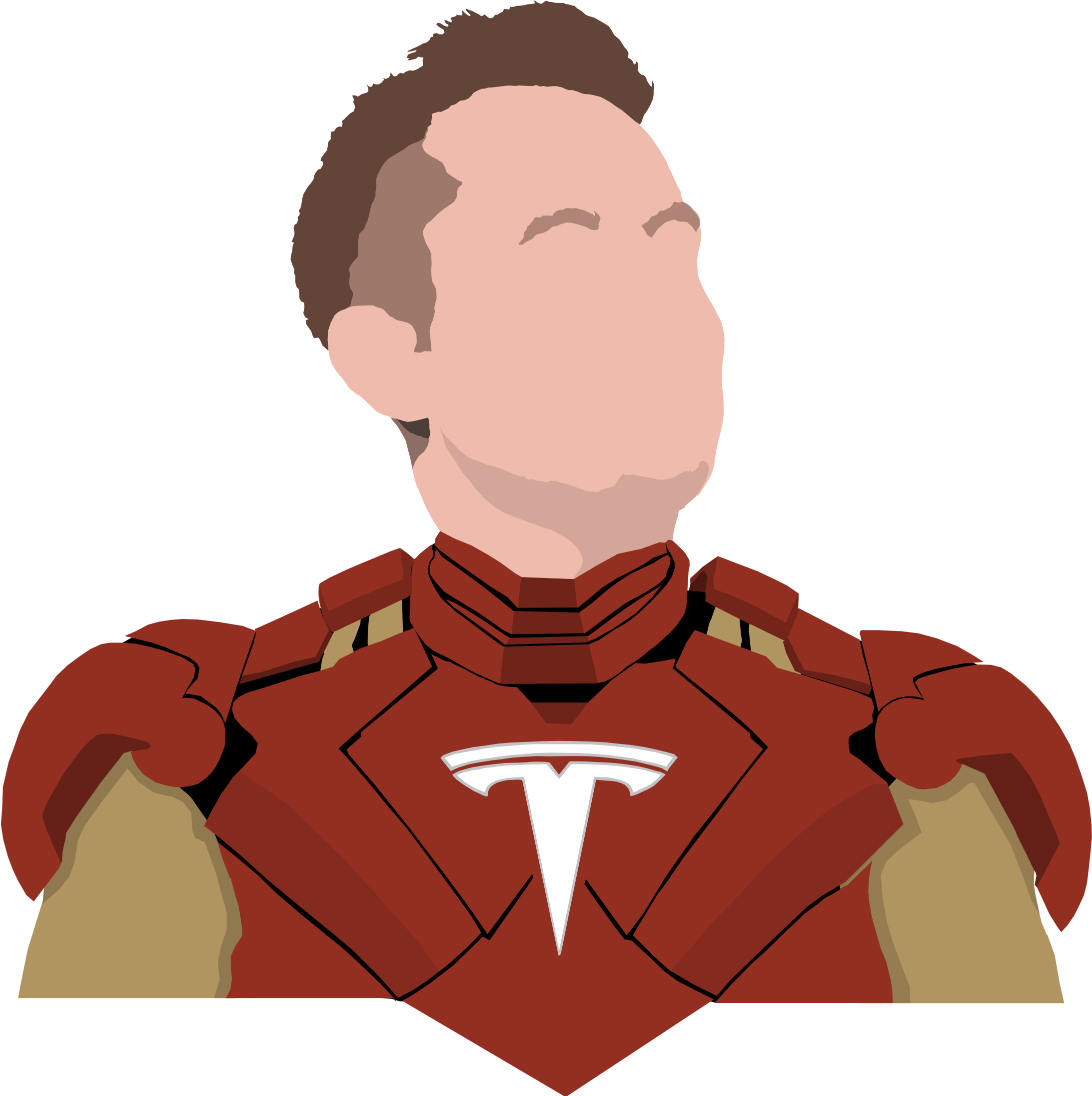 Real Life Ironman - Elon Musk Transparent Png (2400x2324), Png Download