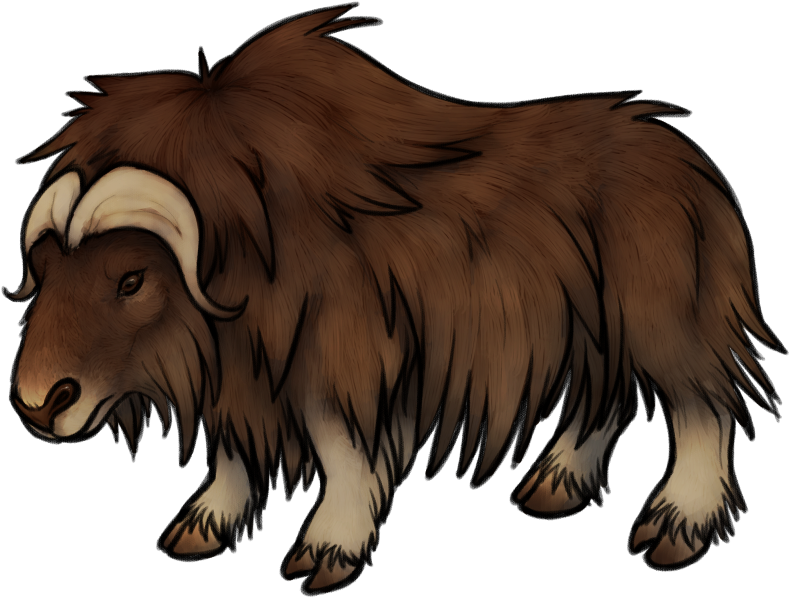 Musk Ox By Wetcatfood On Deviantart - Musk Ox Clipart (932x748), Png Download