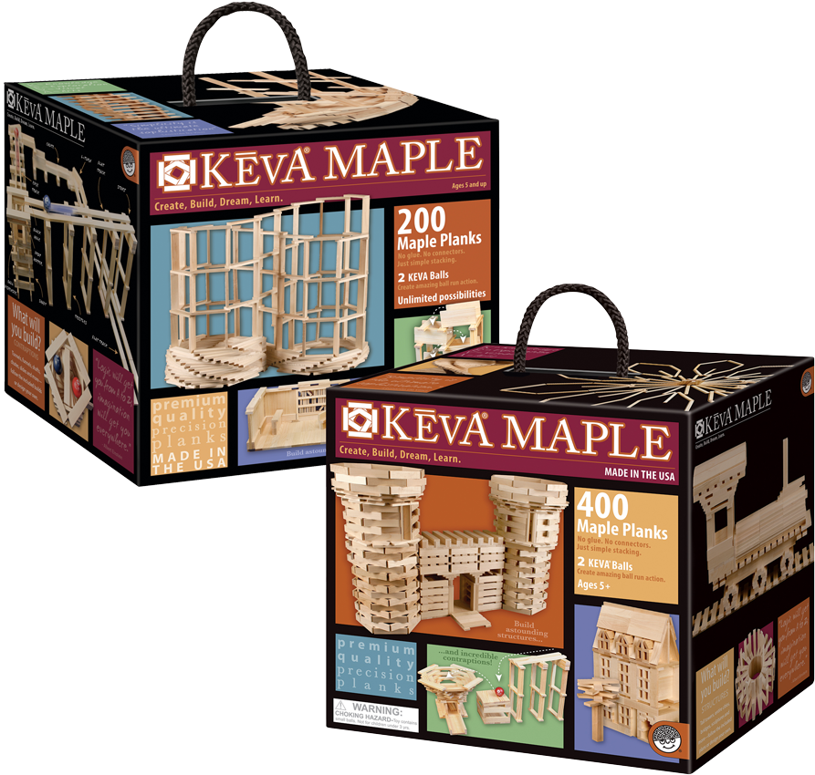 Mindware Keva Maple 200 Piece Set - Mindware - Keva Maple 200 Plank Set (1000x860), Png Download