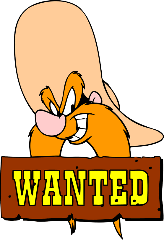 Yosemite Sam Vector - Yosemite Sam Wanted (555x809), Png Download