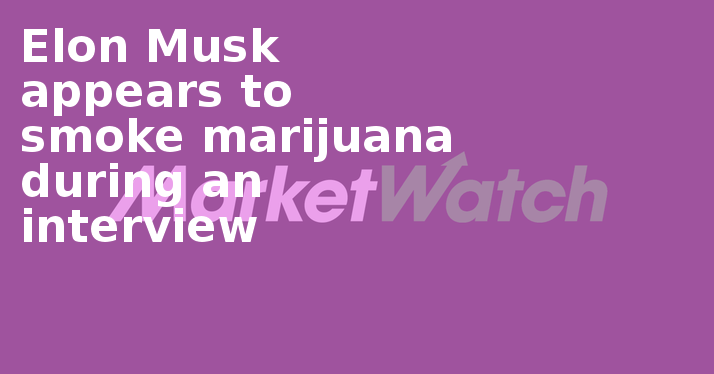 Elon Musk Appears To Smoke Marijuana During An Interview - Neuralink (714x374), Png Download