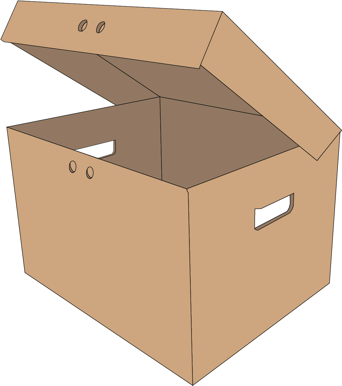 Craftpak Corrugated Box - Lumber (1418x1418), Png Download